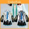 Hatsune Miku Vocaloid Pu Cosplay Top Kleid Krawatten Set für Weihnachtsshow