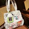 New Y2k Anime Polka Dot Ita Shoulder Bag Two-dimensional Large Capacity Cute Girl Transparent Tote Bag Otaku DIY Display Handbag