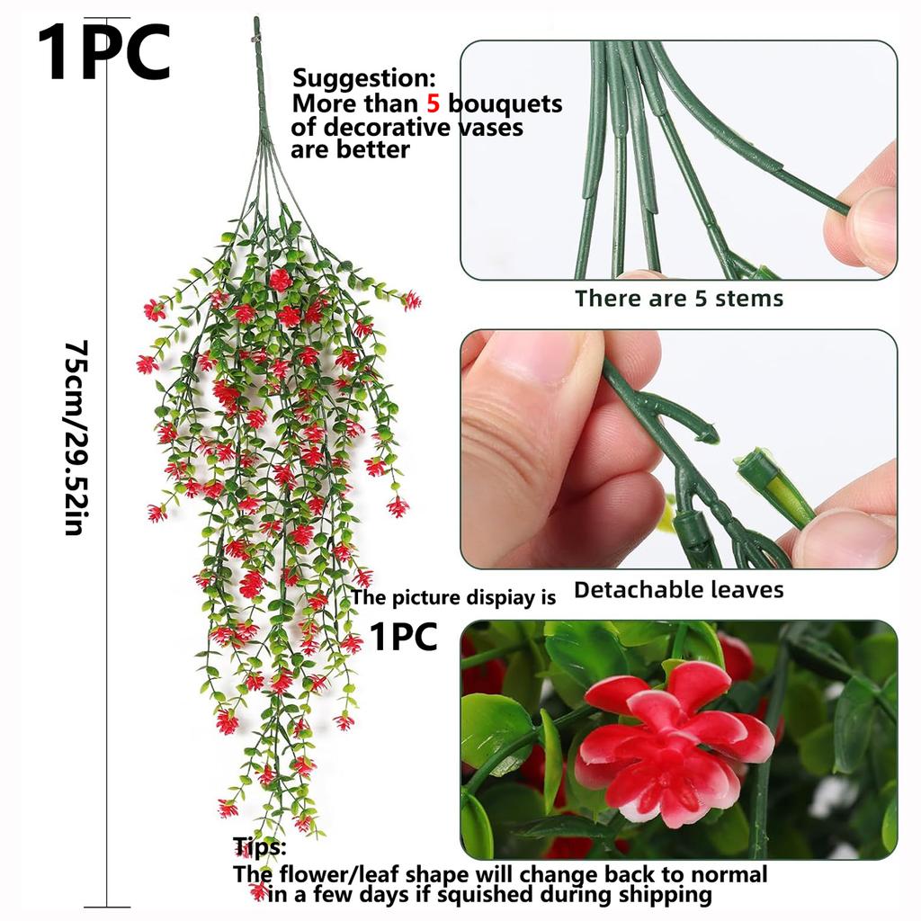 Artificial Plant Eucalyptus Camellia Plastic Wedding Festival archway Home Room Outdoor Yard GardenUV protection bonsai DIY Gift