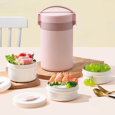 Insulated Lunch Box Mid-Autumn Festival Gift Stainless Steel Insulated Barrel Household Student Portable Multilayer Lunch Box.