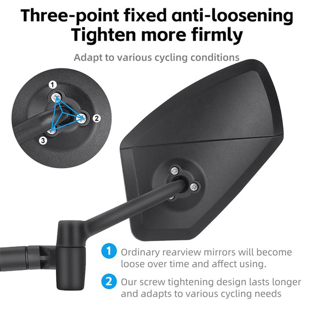 Rearview Mirror Wide   Angle Bike Handlebar Rearview Mirror   Side Rearview Mirror Riding BackSight Reflector Bike   Side