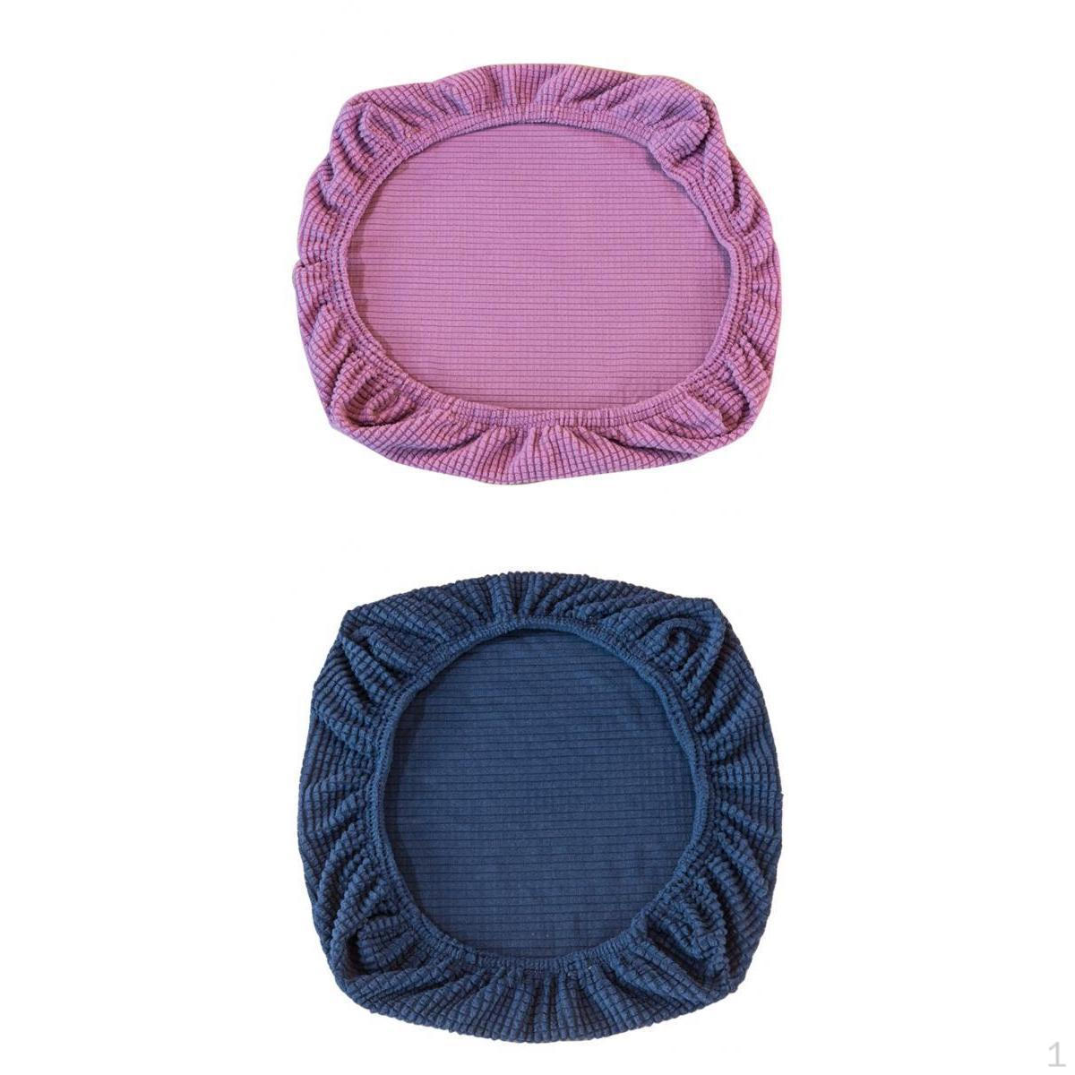 

2x Universal Spandex Stretch Dining Room Seat Cover Blue