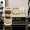 Large Open Makeup Organizer, Multifunctional Cosmetic Storage Box for Lipstick & Skincare,Modern Acrylic Display Tray for Vanity