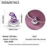 Halloween Party Copper Witch Purple Magic Hat Bead Fit Charms Diy Bracelet For Jewelry Making Women Gift