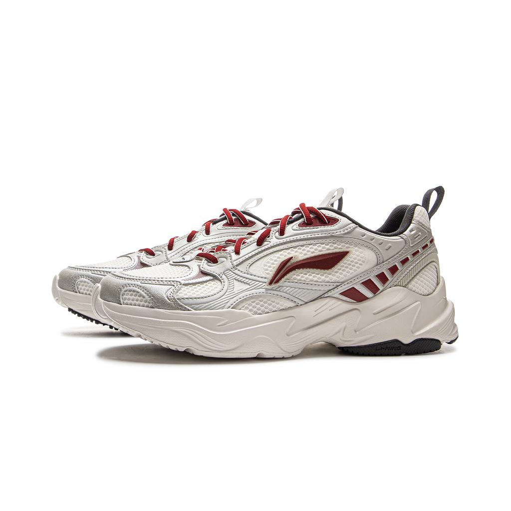 Li Ning Meteor 2K Classic Fashion Versatile Retro Comfortable Shock Absorbing Non-Slip Wear-Resistant Low-Top Dad Shoes Men sneaker AGCV113-4