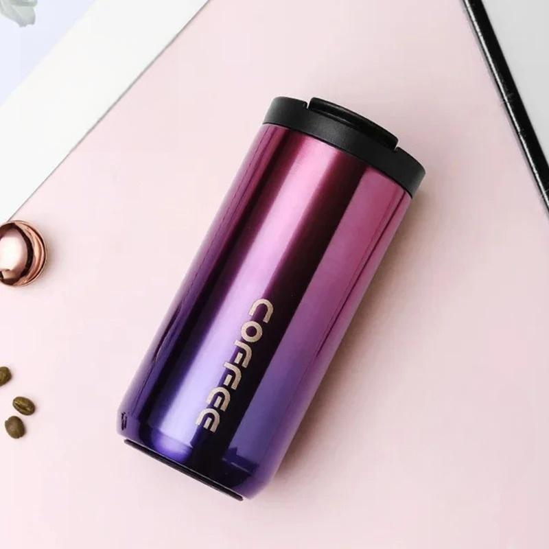 400ML Thermo Cafe Coffee Mug  Leakproof Travel Thermo Water Bottle for Tea Water Coffee Vacuum Flasks Portable Insulated Bottles