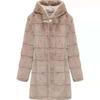 Mom's Winter Coat Mid-length Faux Fur Mink Velvet Fur Coat Thickened Large Size Foreign Style To Keep Warm