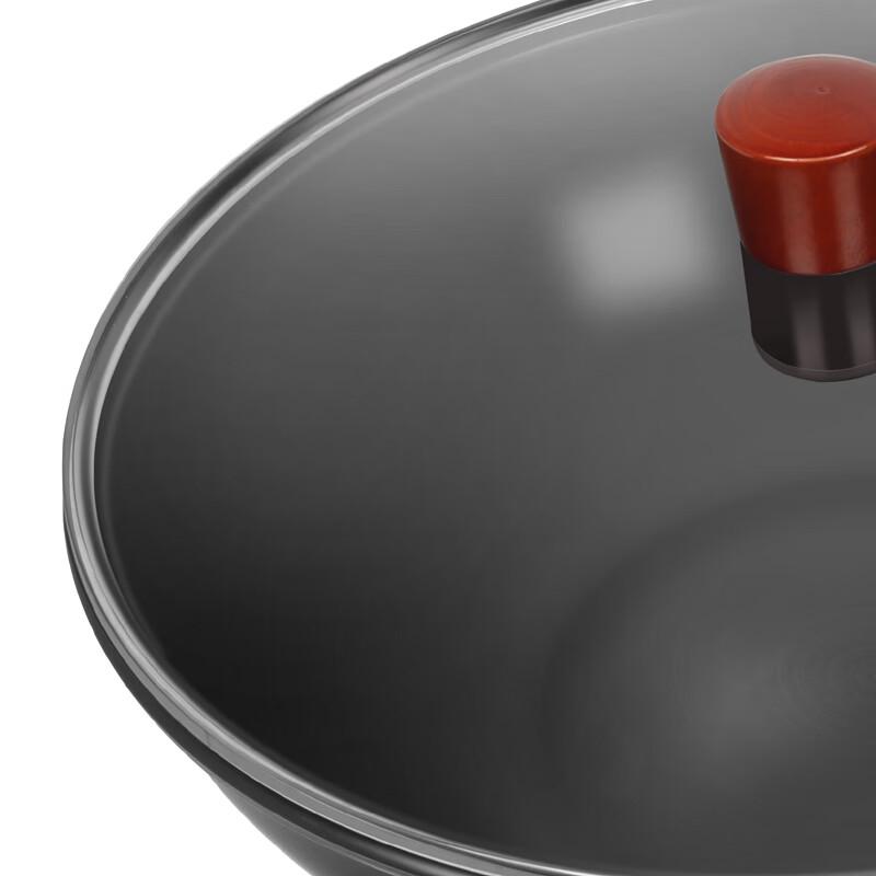 Effler 32cm Nitrided Iron Wok with Lid
