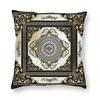 Greek Key Meander Black Gold Large Pillowcase Soft Cushion Cover Decoration Throw Pillow Case Cover Home Square 45X45cm
