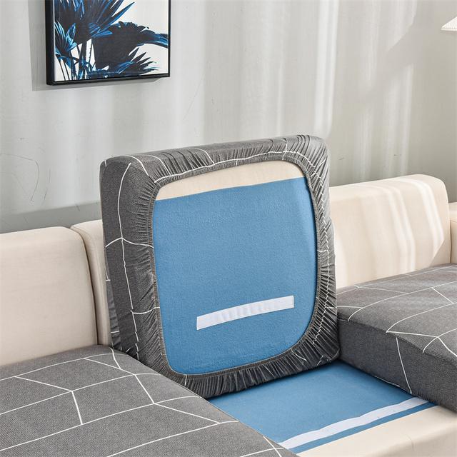 Spandex Sofa Seat Cushion Cover Chair Cover Pets Kids Furniture Protector Elastic Washable Removable Slipcover