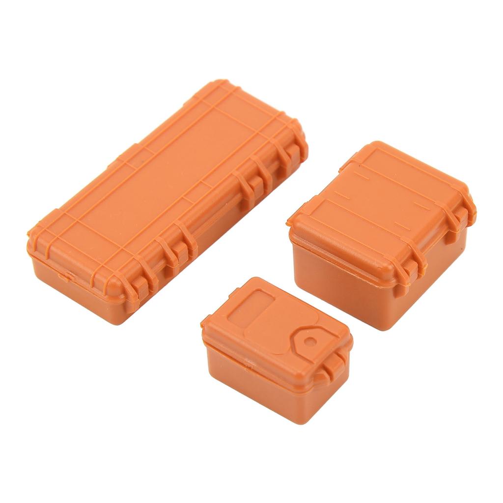 3 Pcs RC Car Simulation Luggage Case Large Medium Small RC Crawler Suitcase Decoration for 118