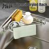Dishwashing Tool Organizer Corner Sink Stainless Steel Triangular Shelf, Rustproof Compact Wire Kitchen Rack, Space Saving Utensil Drying Rack