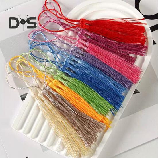 20/100 Pcs DIY Transparent Dried Flower Bookmarks Clear Pressed Flower Bookmarks with Tassels Self-Adhesive Jars Stickers