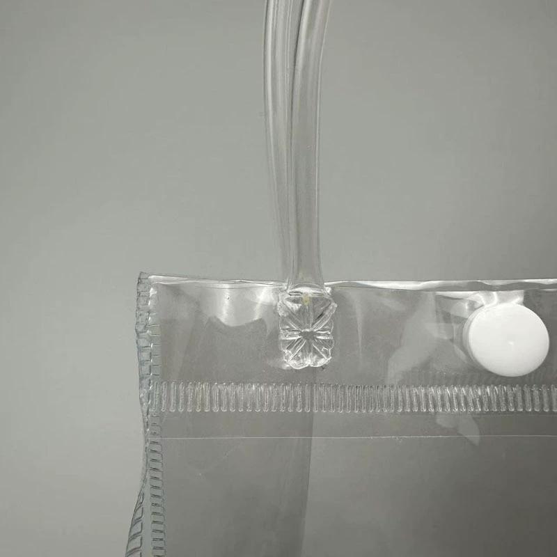 12pcs StoBag Clear PVC Gift Bags With Handles For Small Gifts Party Favor Candy Cake Cookie Packaging And Retail Display
