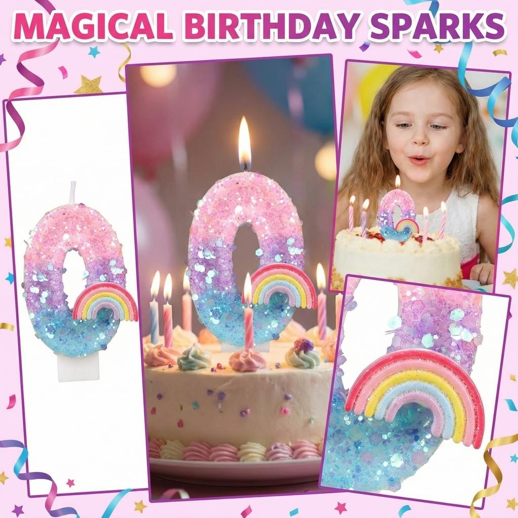 Fashion Cartoon Creative Birthday Candles Party Digital Candles