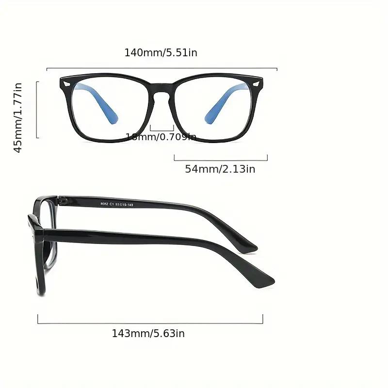 2pcs Reading Glasses Ultra-Light HD Reading Glasses for Men & Women - Stylish Square Frame Portable Design Adjustable