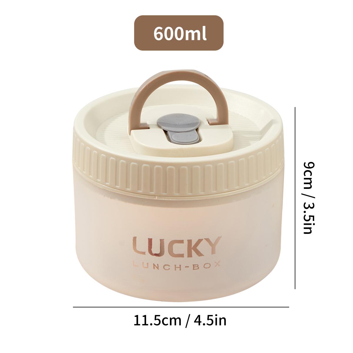 

WORTHBUY Transparent Plastic Lunch Box With Lid&Handle Portable Food Container Microwave Safe Students Leak Proof Bento Box