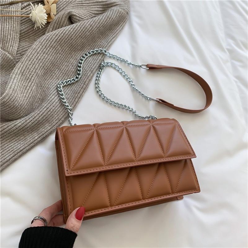 New Arrival Mini Shoulder Bag 2022 Fashion Korean Style Quilted Chain Embroidery Crossbody Bag