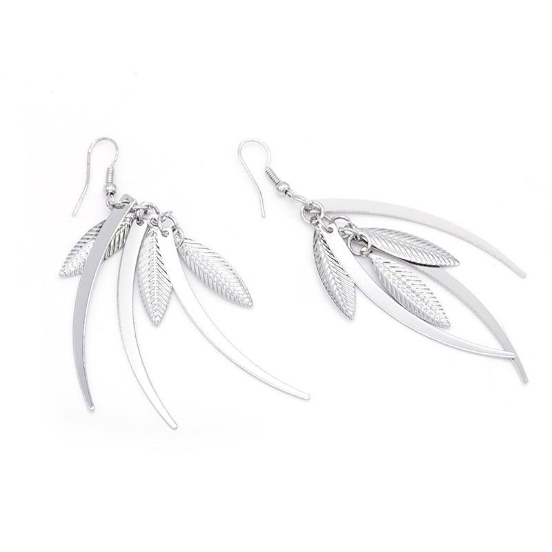 E783 Earrings, Creative Alloy Leaf Earrings, Earrings