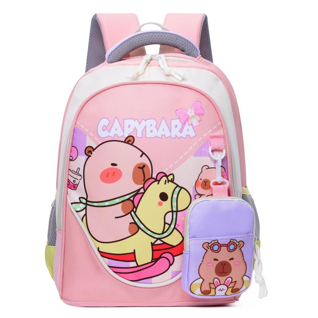 And Colorful Cute Capybara Kids Backpack Perfect For School And Daycare