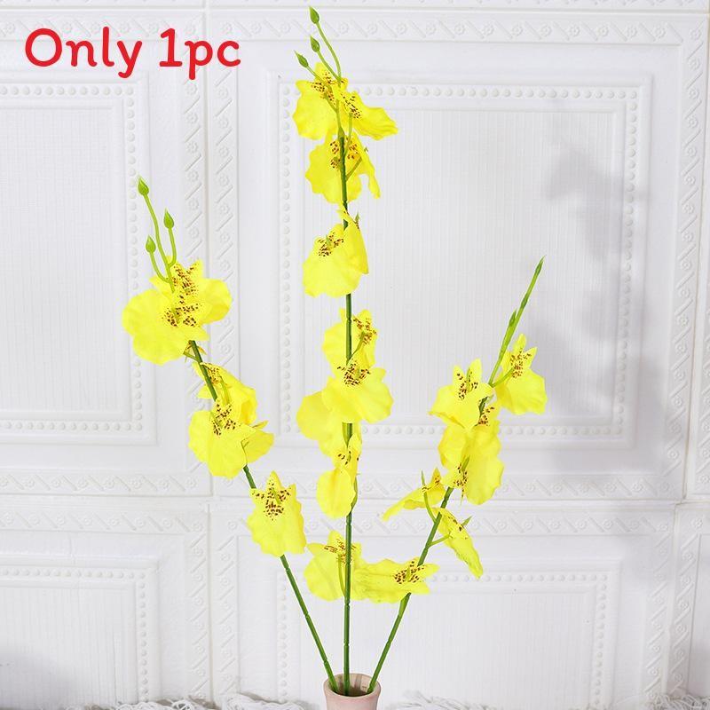 Silk Orchid Dancing Flower Arrangement For Wedding Decor And Home Styling