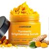 Kurkuma Verhelderende Scrub Exfoliërende Lichaamsscrub voor een Gladde en Gehydrateerde Huid met Natuurlijke Kurkuma, Milde Gezichtsscrub en Lichaamsscrub