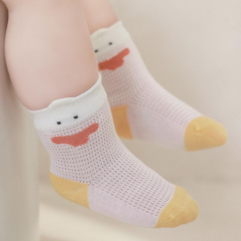 4Pairs/set Cotton Mesh Socks Kids Boys Socks Cartoon Baby Socks for Girls Fashion Soft Beauty Toddler Children's Sock Summer 0-5Years