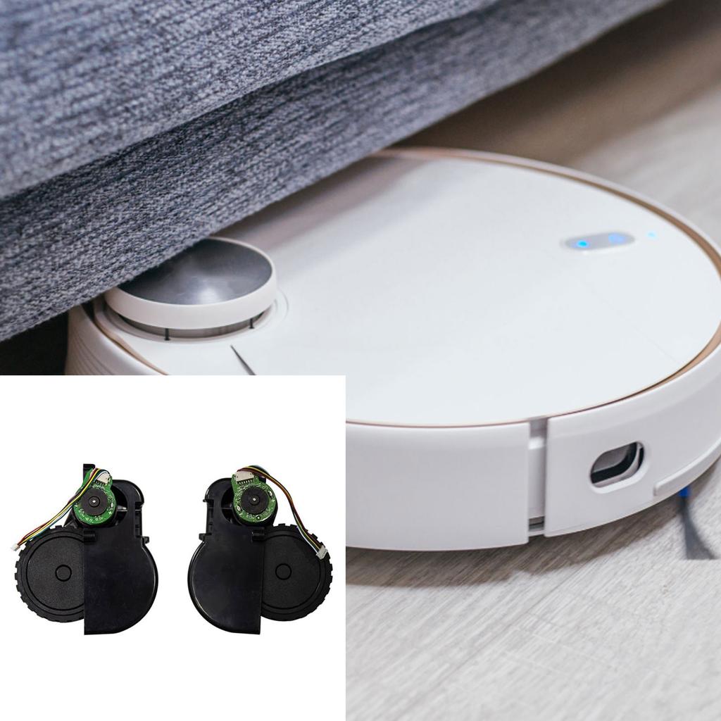 2 Pack Plastic Wheels Quiet Wheels Easy To Change Smooth Movement Wheels Plastic Texture for EXVAC660/X500Pro Models