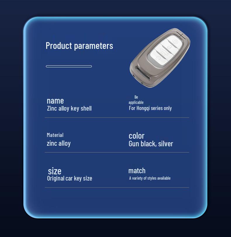 Hongqi Key Fob Shell for H5, H9, H7, HS5, HS7, HS9 Models