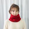 Solid Color Cashmere Winter Ring Scarf Soft Plush Warm Winter Ring Scarf  Sport Scarf