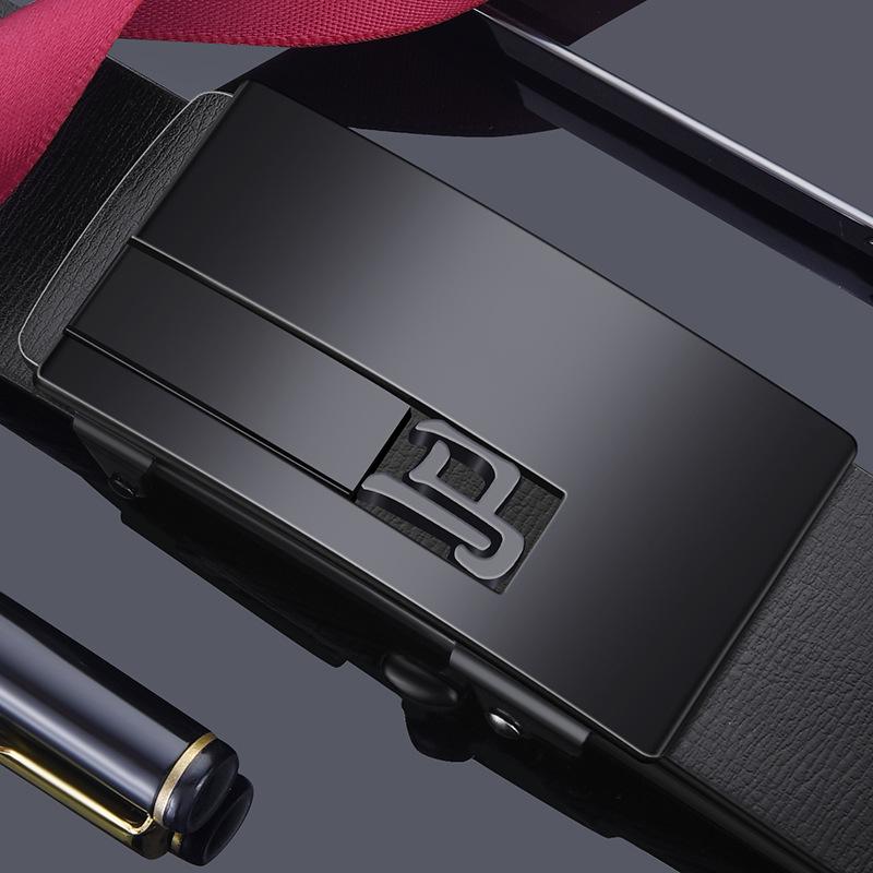 Twelve Zodiac Belts for Men Genuine Leather Toothless Automatic Buckles Inside Belt Lengthening Business Trend