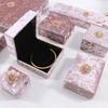 Bracelets Wedding Ring Display Case Pink Necklace Storage Box Retro Jewelry Box  Gifts