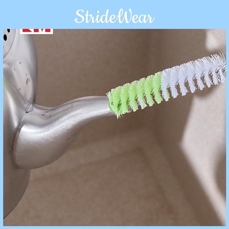 Dual Spout Color Brush Set For Bottles Cups And Kitchen Cleaning With Bristles Plastic