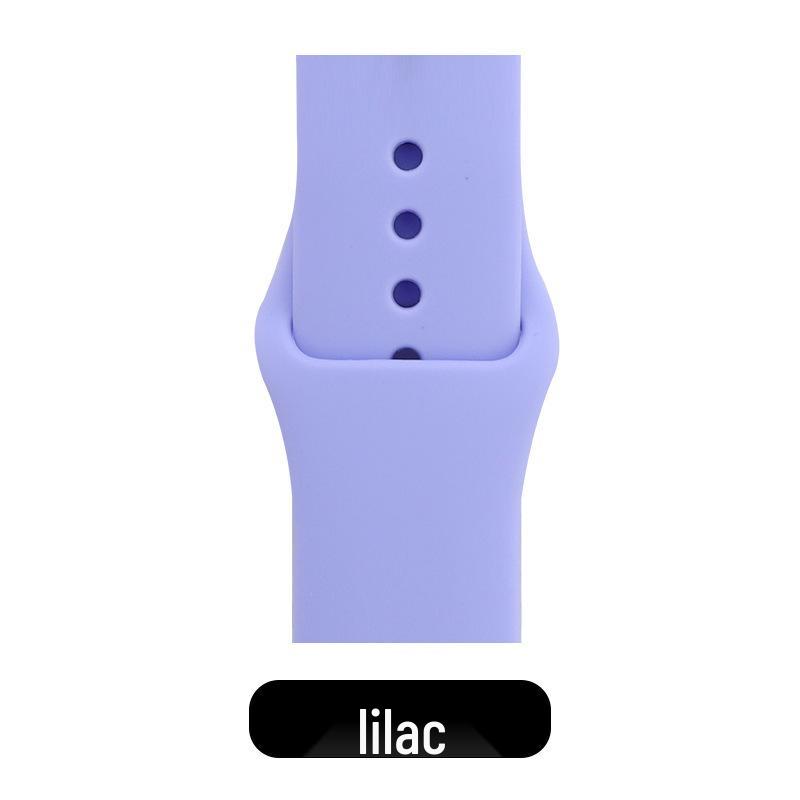 Apple Classic Solid Silicone Strap for iWatch 9/Ultra – Durable Solid Color Band