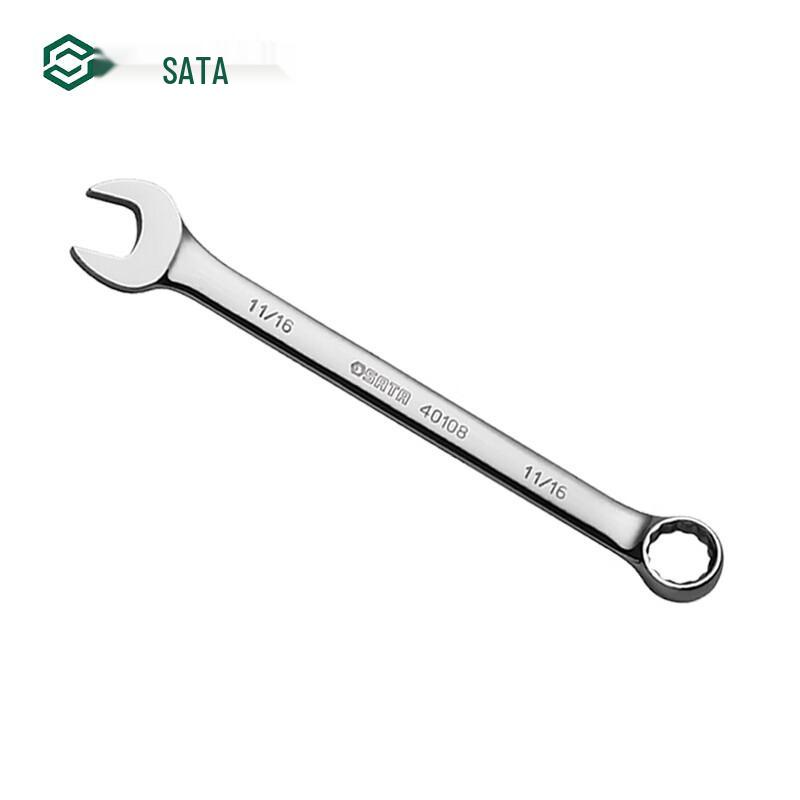 SATA 40101 Imperial Full Polish Combination Wrench 1/4 inch