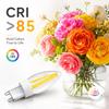 10 Bombillas LED G9 2W 3W Vidrio Filamento Lámpara AC220V Blanco Cálido Ahorro de Energía Reemplazo Halógeno para Candelabro