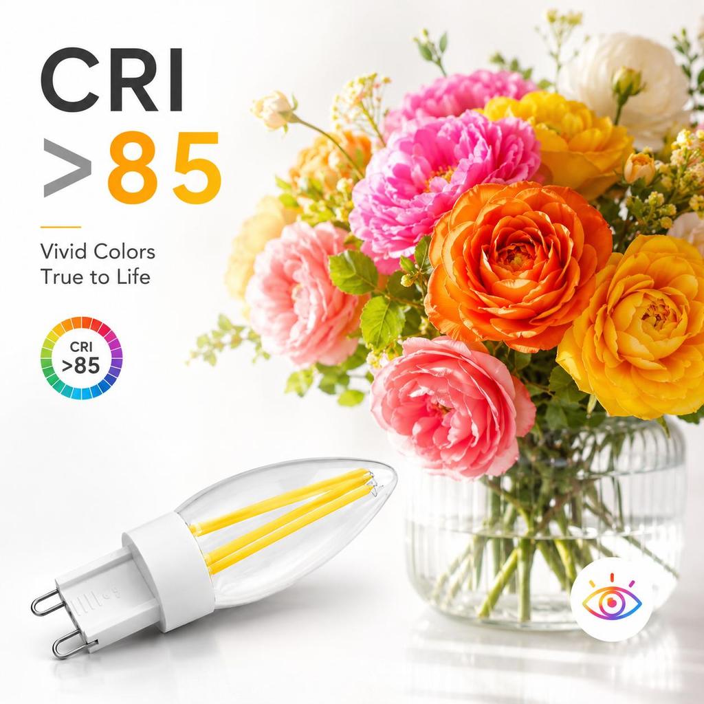 10 Bombillas LED G9 2W 3W Vidrio Filamento Lámpara AC220V Blanco Cálido Ahorro de Energía Reemplazo Halógeno para Candelabro