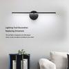 Aluminium Wall Light Solid Color Wall-mounted LED Replacement Ple Style 300 Degree Household Hotel Bedroom Lamp Ornament