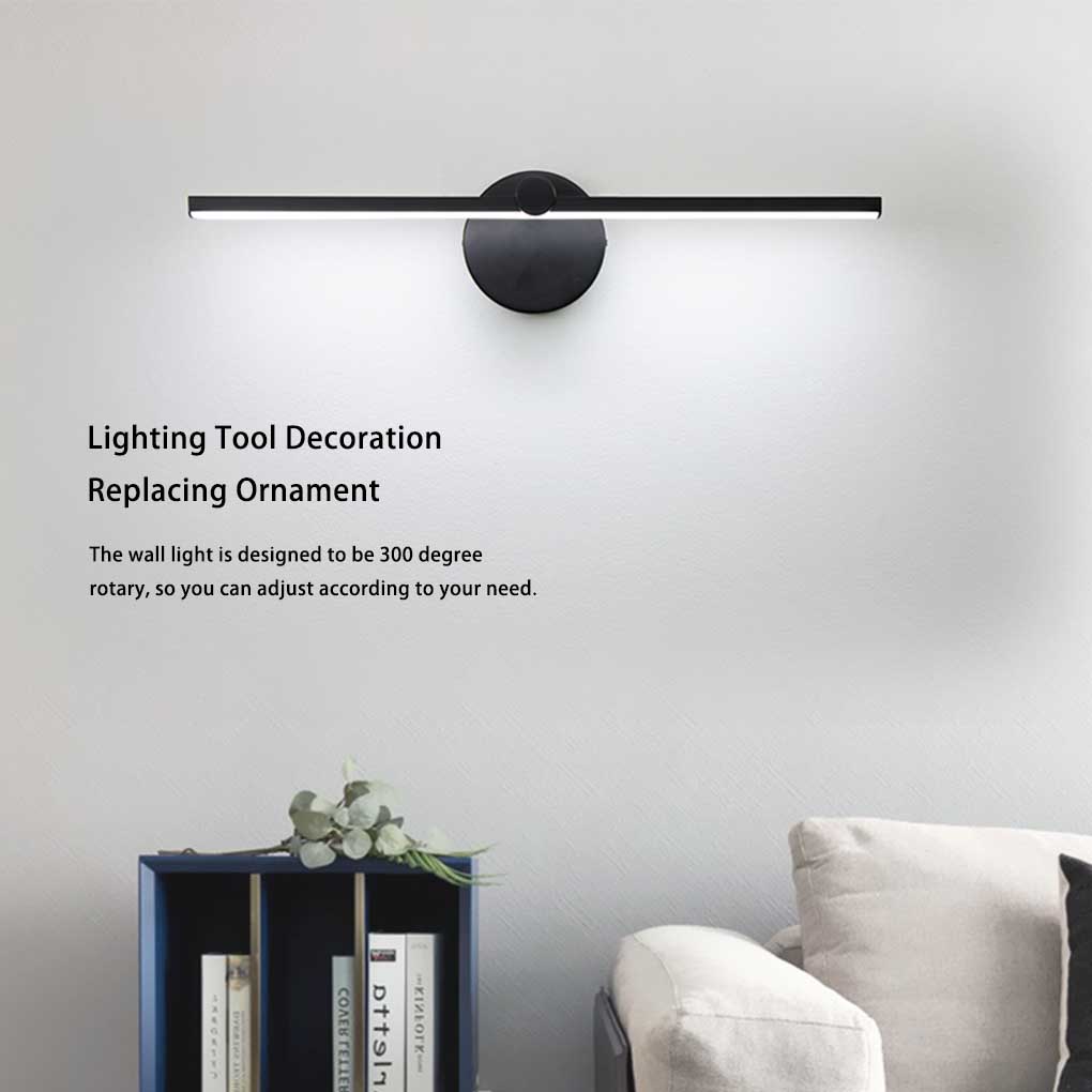 Aluminium Wall Light Solid Color Wall-mounted LED Replacement Ple Style 300 Degree Household Hotel Bedroom Lamp Ornament