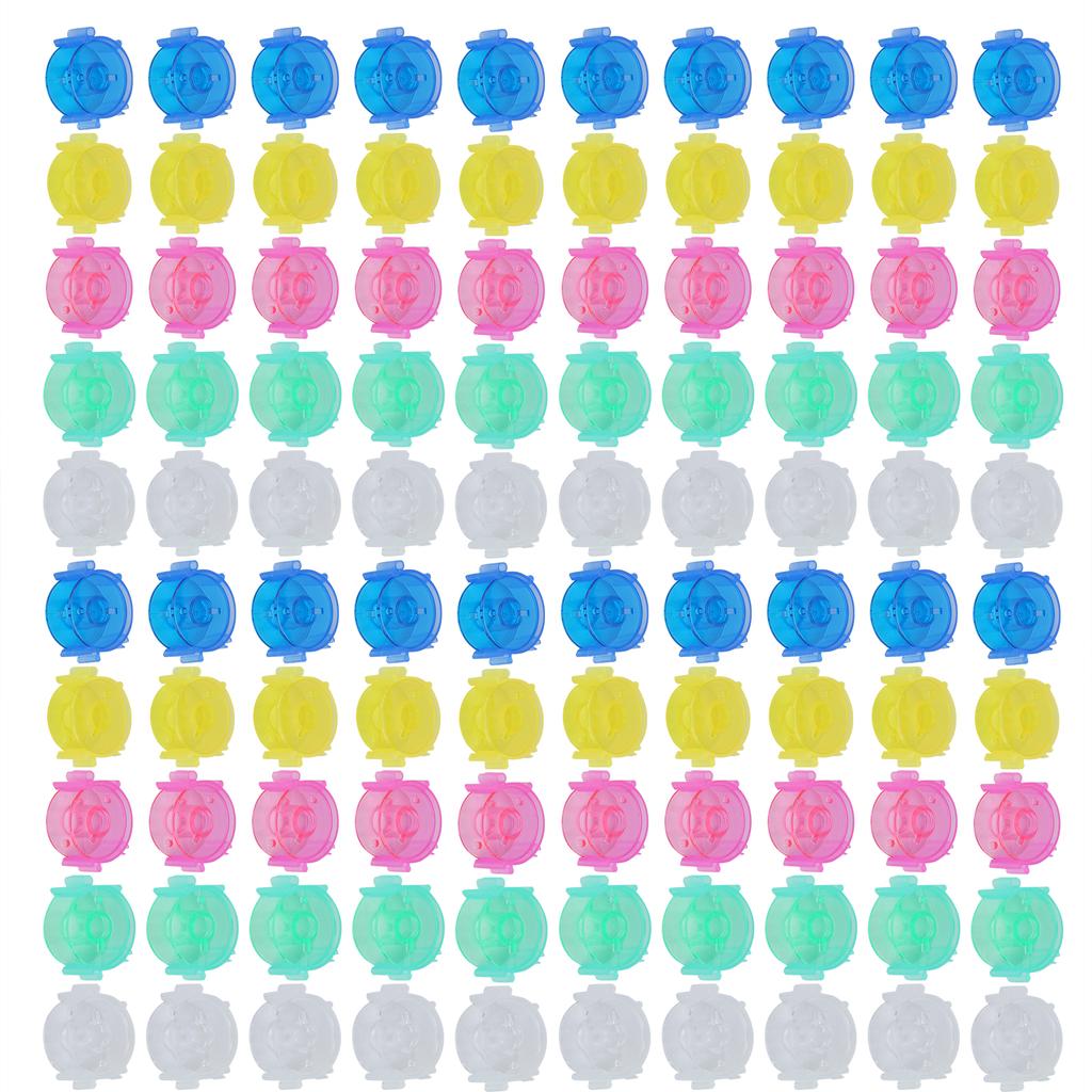 100Pcs Bobbin Fixing Clips Anti Dropping Spool Storage Holding Sewing Machine Accessories
