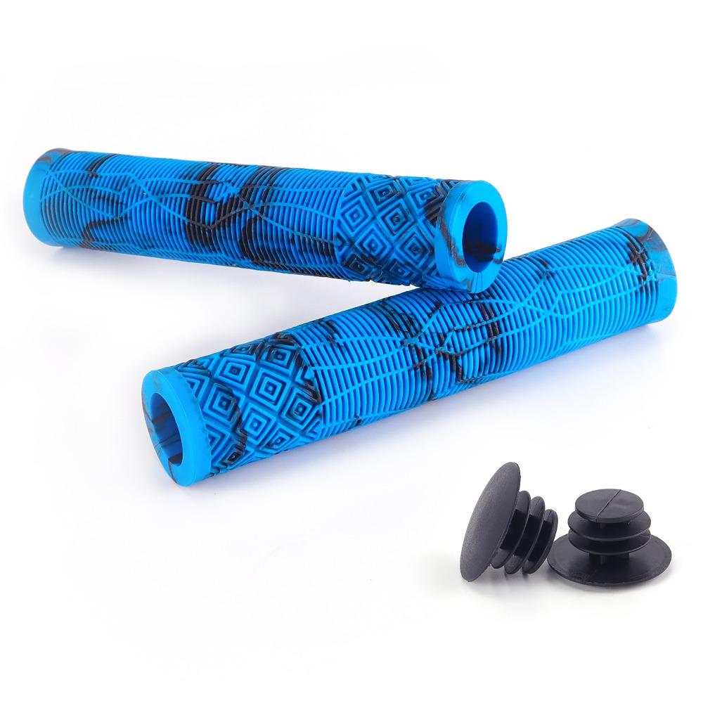 1 Pair Rubber Bike Rubber Handle Grips Longneck Bars Bike Bar Covers for Mountain Bicycle