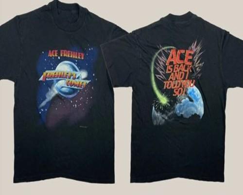 1987 Frehley’s Comet Ace Is Back Ace Frehley Reprinted All Size T-Shirt XXXXL