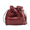 Used Anagram Shoulder Bag Leather Bordeaux Used Women