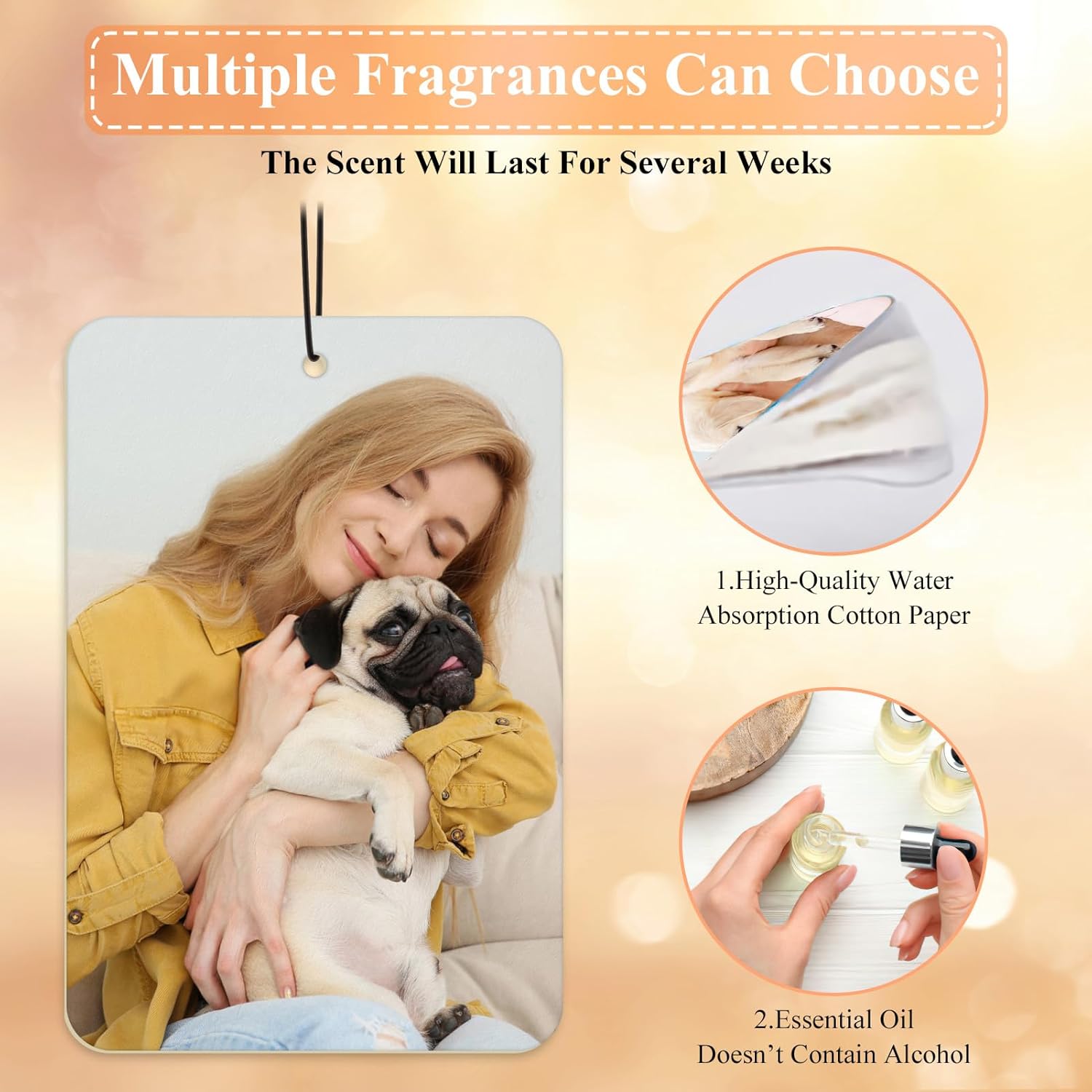 

Индивидуальные освежители воздуха с фотоосвежителем воздуха для автомобиля Персонализированный освежитель воздуха для автомобиля, гардероба, ванной комнаты, подвесных украшений с несколькими Quadrate