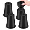4Pcs Furniture Riser Round Rubber Sofa Riser Adjustable Bed Leg Extender Stand Heavy Duty Bed Lifts Risers For Bed Chair Leg