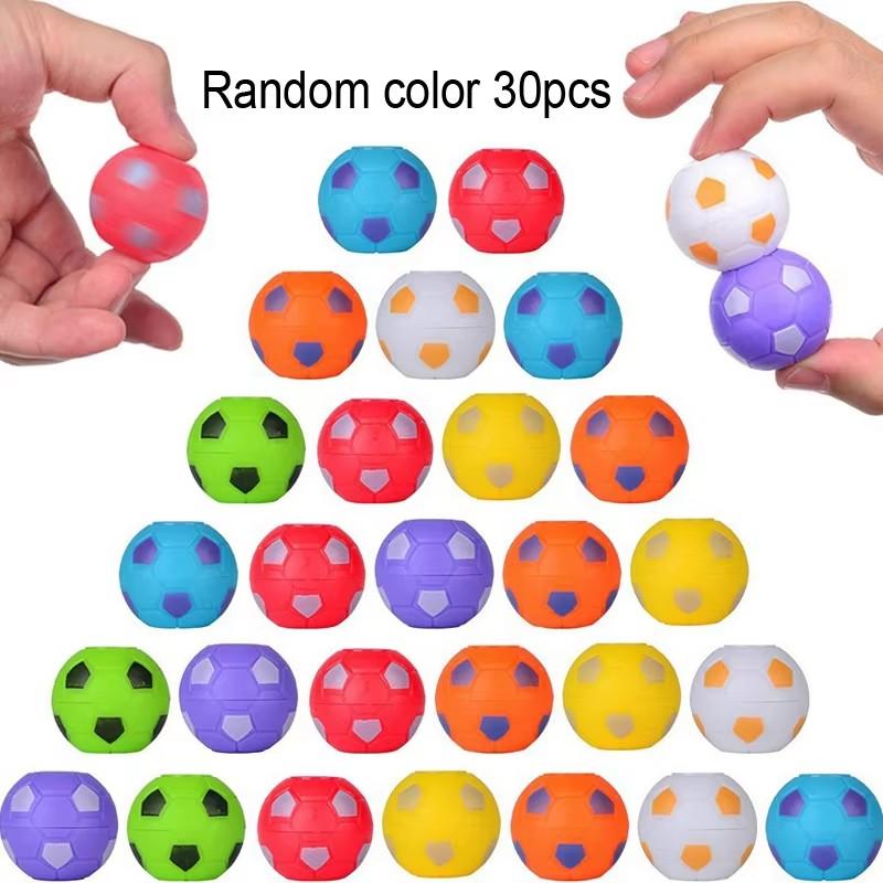 10/30Pcs Creative Stress Relief Finger Spinner Toy 35Mm Stress Relief Football Fingertip Spinner Party  Favors Small Gift