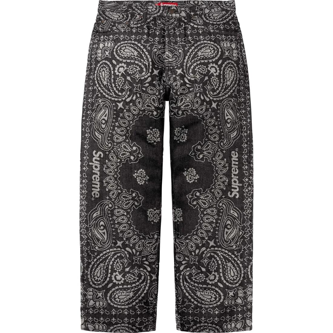 Supreme Bandana Jacquard Baggy Jean SUP-SS25-058