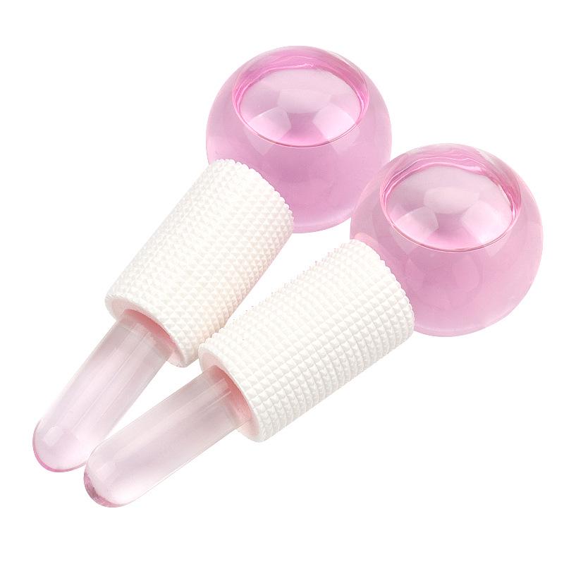 Facial Ice Therapy Massage Ball Set with Crystal Energy