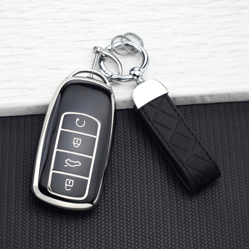 4 Buttons Tpu Car Key Case For Chery Omoda 5 C5 Tiggo 8 Pro Max 8 Plus 7 Pro Max 7 Plus Arrizo 5 Plus Jaecoo Key Cover Keychain