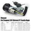 1Set Ignition Barrel Lock For Peugeot 107 Citroen C1 Toyota Aygo Car Engine Ignition Exhaust Parts N0501412 N0502200 Uk